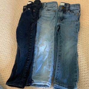 Crewcuts jeans and navy corduroys 4T (3 pair)